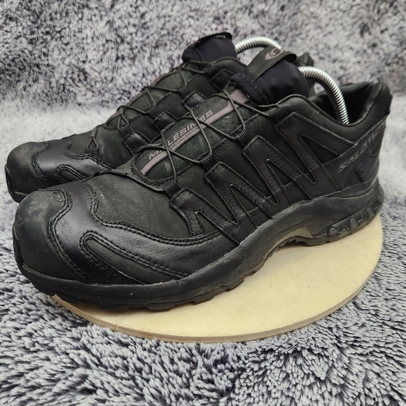 Salomon Leather Upper Ltd Edition ContraGrip Trail Running Shoes Women's Size 9 - Picture 4 of 9